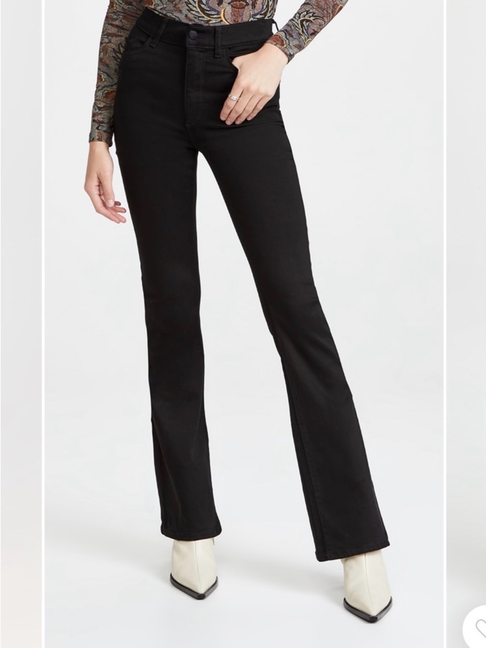 NWOT DL1965 Bridget High-Rise Boot Cut Jean in Black